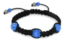 sapphire blue shamballa bracelet from is she worth it